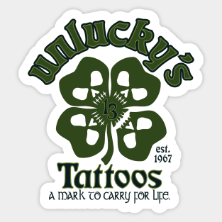 Unlucky's Tattoo Sticker